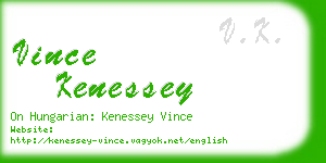 vince kenessey business card